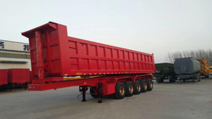 Heavy Duty U Shaped Cargo Semi Bottom Dump Trailers 