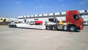 18m 5 Axle 80 Ton Low Flat Bed Trailer