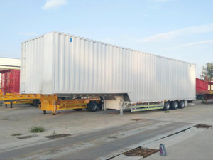 Heavy Duty Enclosed Gooseneck Semi Truck Dry Van Trailers
