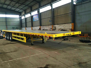 Hydraulic Tipping 40 Ton Flatbed 20 ft Container Chassis