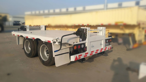 20ft 2 Axle Chassis Semi Flatbed Trailer