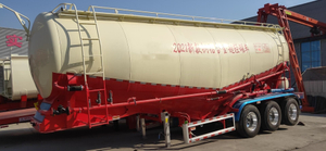 50T 3 Axle V Type Cement Pneumatic Trailer