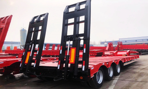 18m Heavy Duty Gooseneck Low Bed Trailer with Ramp